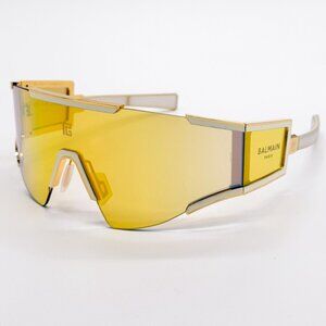 NEW BALMAIN SUNGLASSES BPS-138B GOLD UNISEX EYEWEAR BALMAIN